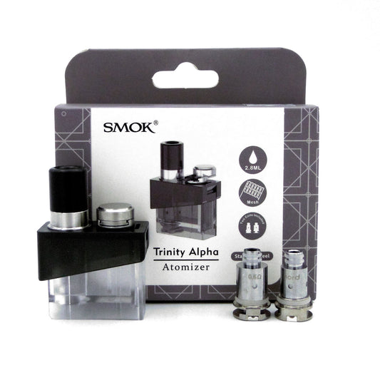 Smok Trinity Alpha Replacement Atomizer (Empty Pod + 2 Mesh Coils) vape paradise india