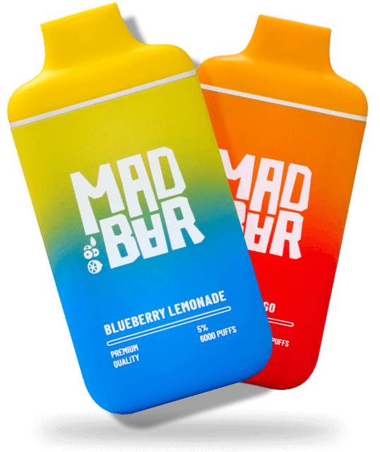 MAD BAR DISPOSABLE VAPE 6000 Puffs 5% | Indian Vape