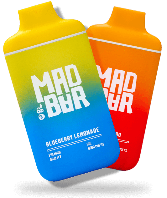 MAD BAR DISPOSABLE VAPE 6000 Puffs 5% | Indian Vape