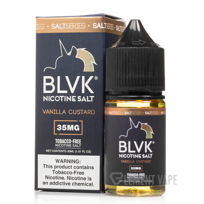 VANILLA CUSTARD SALT by BLVK | 30ML | 35MG 50MG | Indian Vape Ninja Indian Vape Ninja